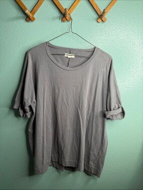 Madewell Gray Oversized Short Sleeve Tee